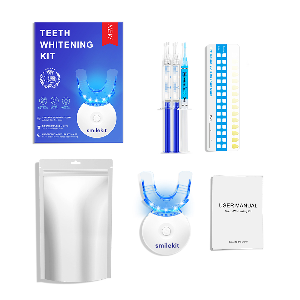 Teeth Whitening Levels - ชุดฟอกสีฟัน - เครื่องฟอกสีฟันไฟ LED 5X พร้อมคาร์บาไมด์เปอร์ออกไซด์