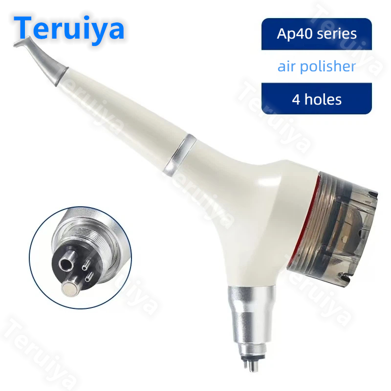 Teeth Whitening Quick - ปืนพ่นทรายทำความสะอาดช่องปากแบบพกพาสำหรับทำความสะอาดและฟอกสีฟัน 2/4 รู หัวฉีดแบบเชื่อมต่อเร็ว ป้องกันการอุดตัน