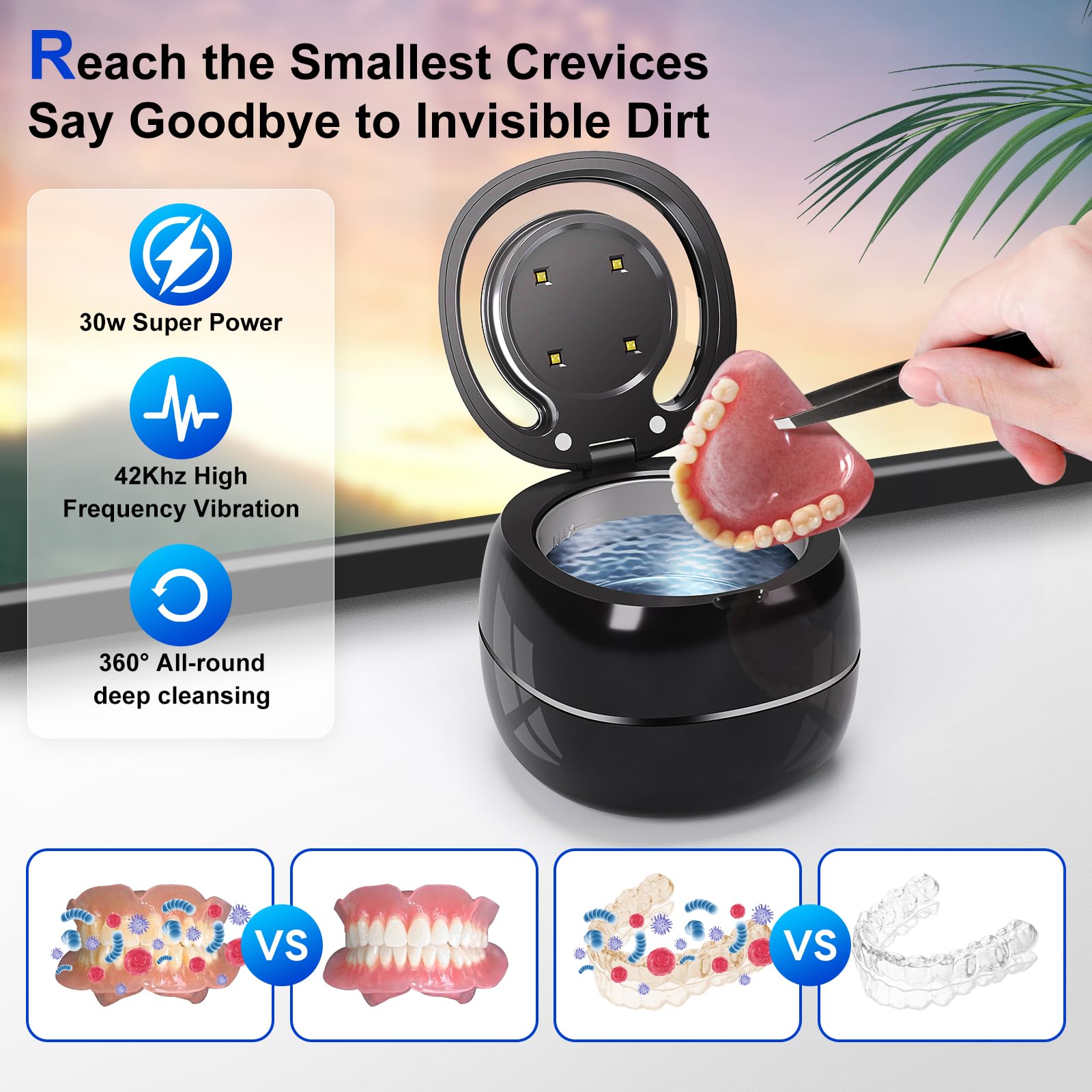 เครื่องทำความสะอาด HOMEFISH สำ - Teeth Whitening Uv บทวิจารณ์และราคา