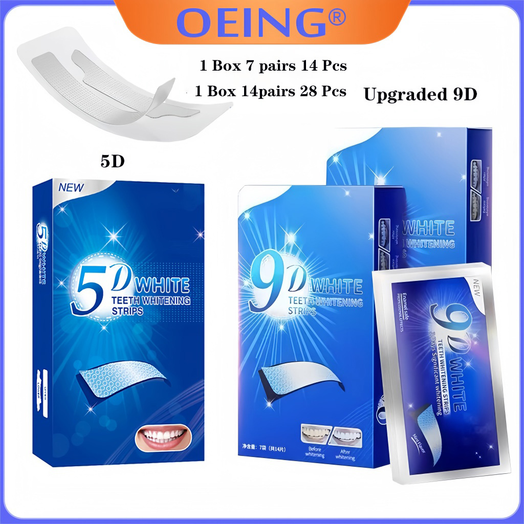 แผ่นฟอกสีฟัน 9D 5D 14/28 คู่ ช - Teeth Whitening Home Kit บทวิจารณ์และราคา