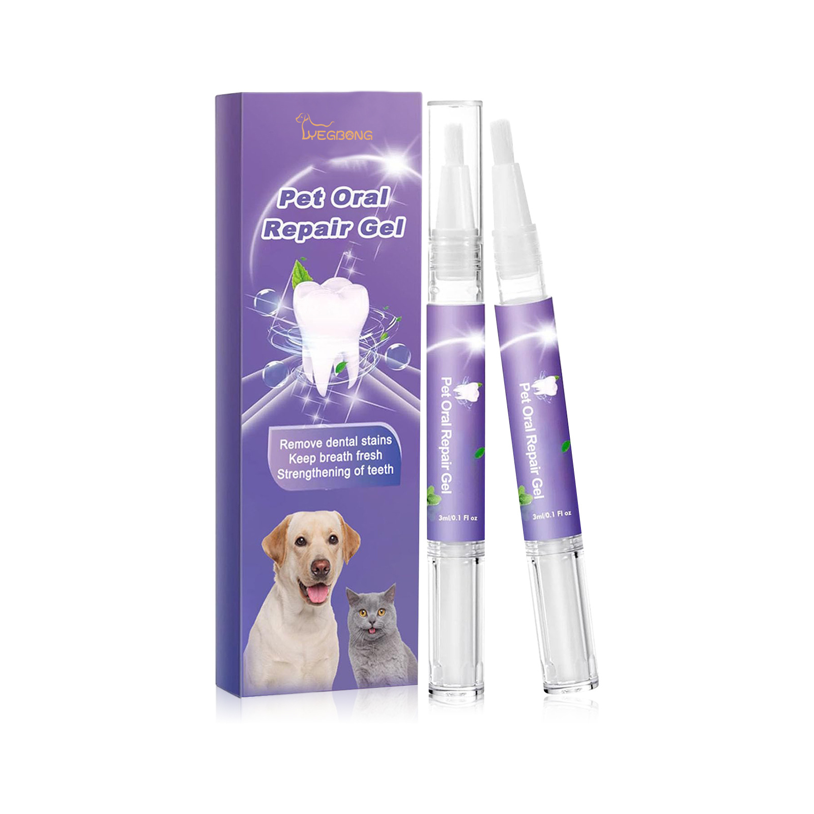 สัตว์เลี้ยง Oral Repair GEL Pu - Teeth Whitening Levels บทวิจารณ์และราคา