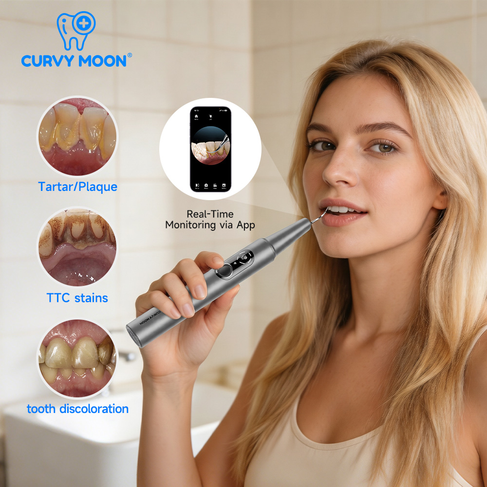 CURVY MOON เครื่องทำความสะอาดฟ - Teeth Whitening Uv บทวิจารณ์และราคา