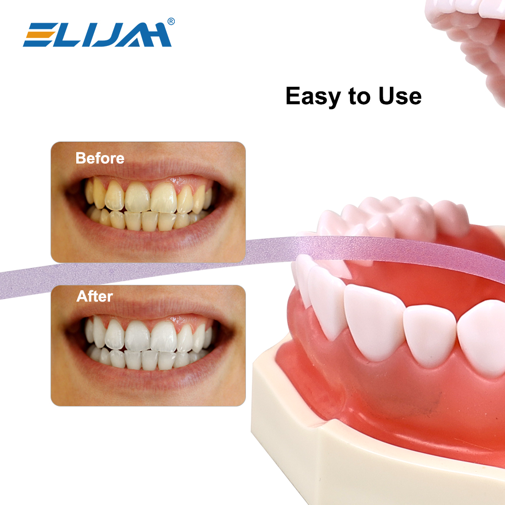 ELIJAH แถบขัดฟัน 1 ม้วน ขนาด 6 - Teeth Whitening Strips บทวิจารณ์และราคา