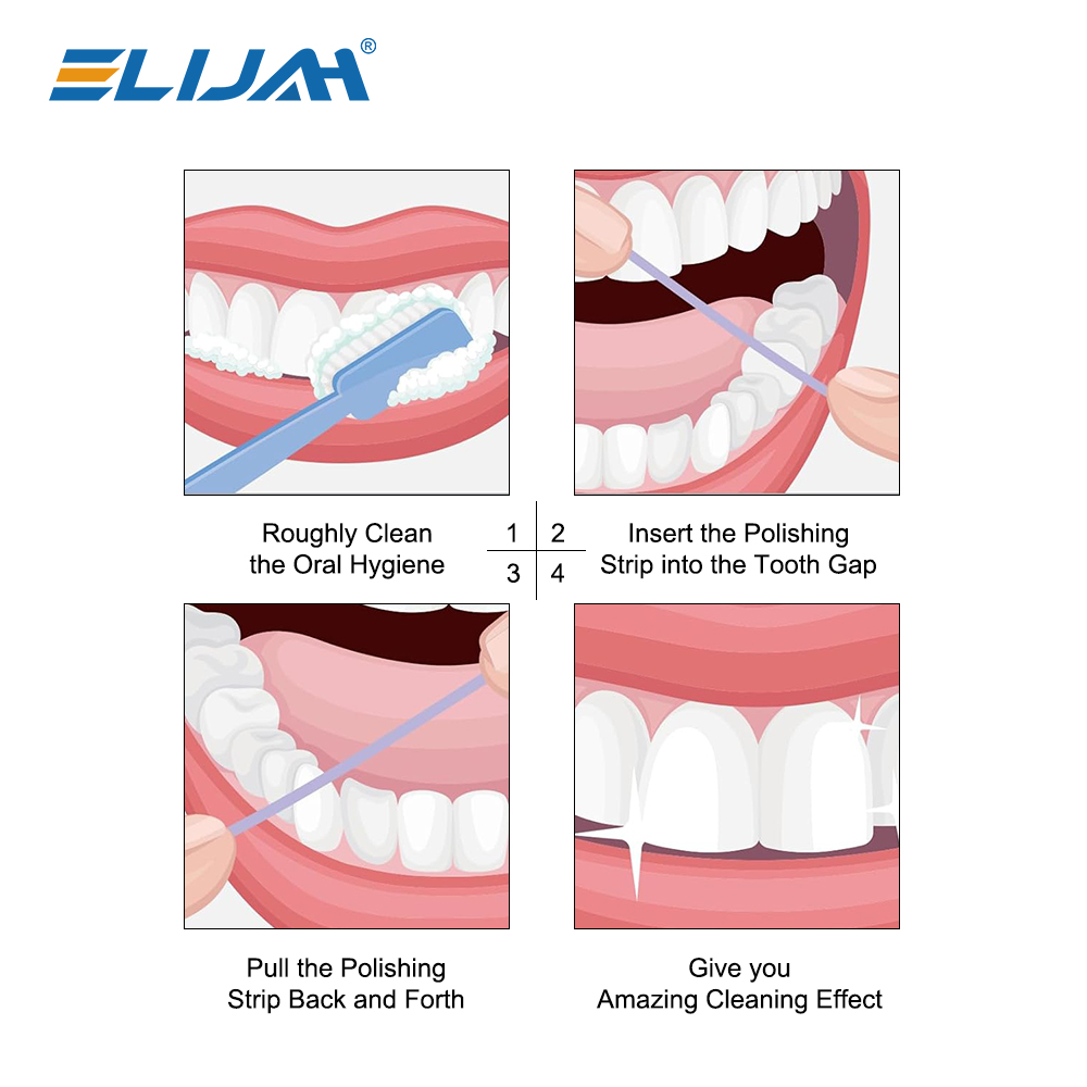 ELIJAH แถบขัดฟัน 1 ม้วน ขนาด 6 - Teeth Whitening Strips บทวิจารณ์และราคา