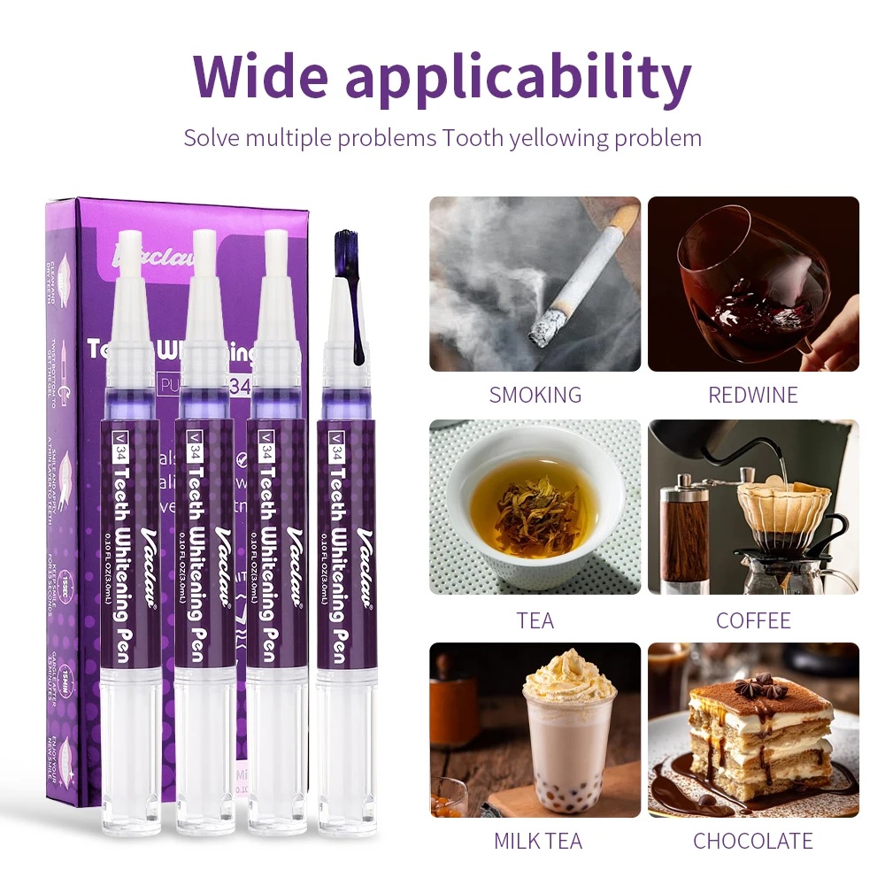 วาคลาฟ V34 ปากกาเจลฟอกสีฟันสีม - Teeth Whitening Levels บทวิจารณ์และราคา